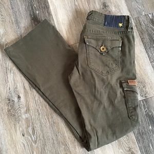 MEK DENIM || Varkiza Cargo Bell jeans. 26W 30L EUC